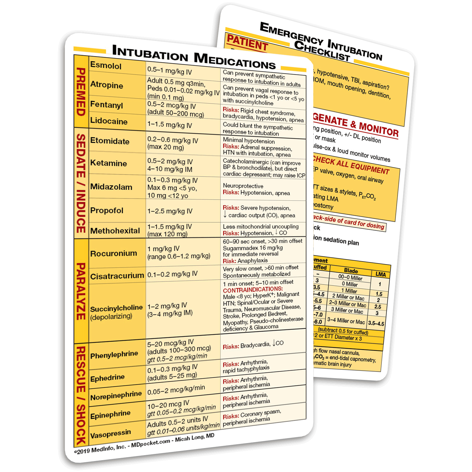 Acute &amp; Critical Care Cards - 2019