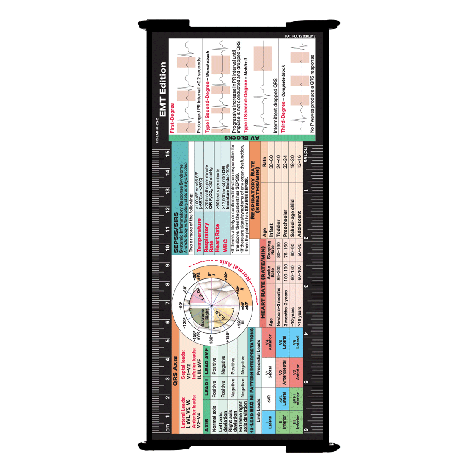 WhiteCoat Clipboard® Trifold - EMT Edition