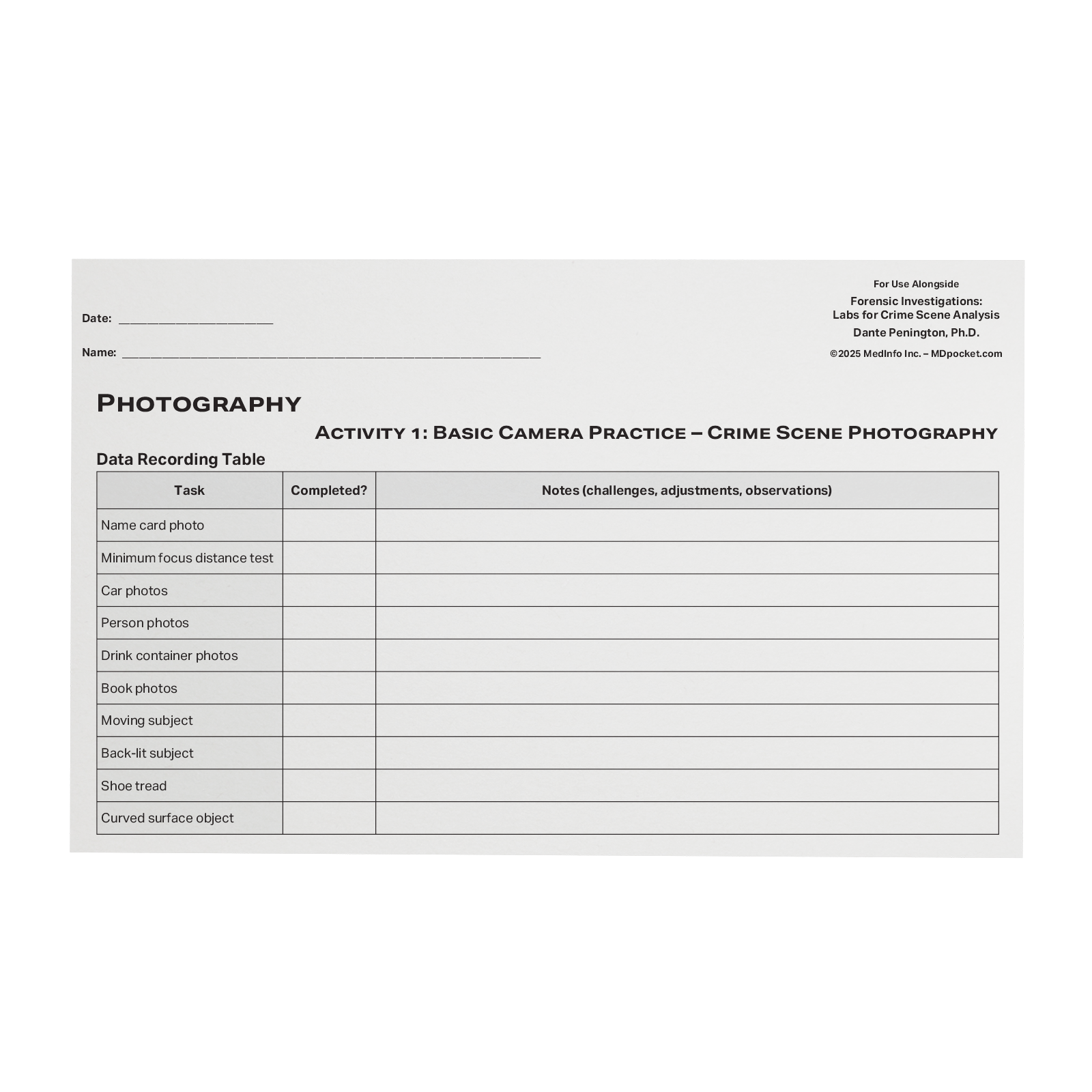 Forensic Investigations: Labs for Crime Scene Analysis Bundle