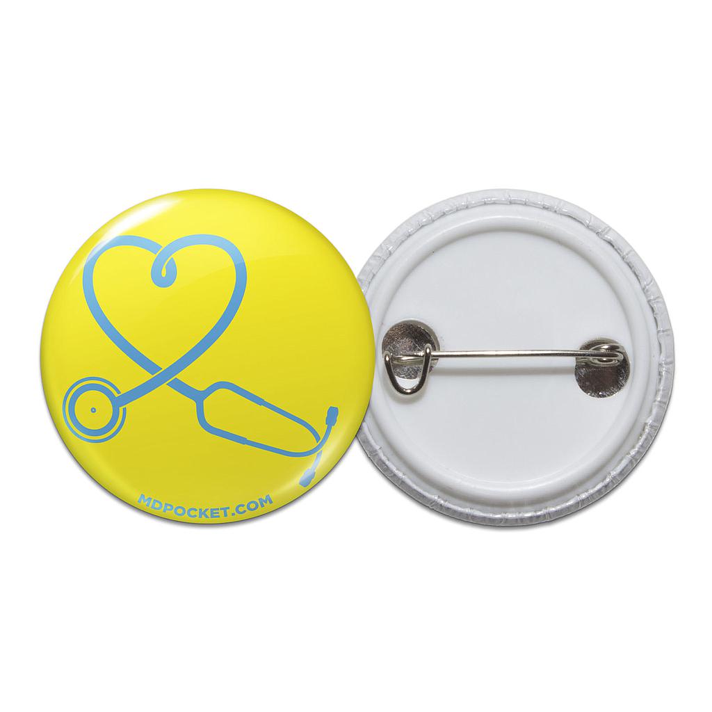 Stethoscope Heart Button