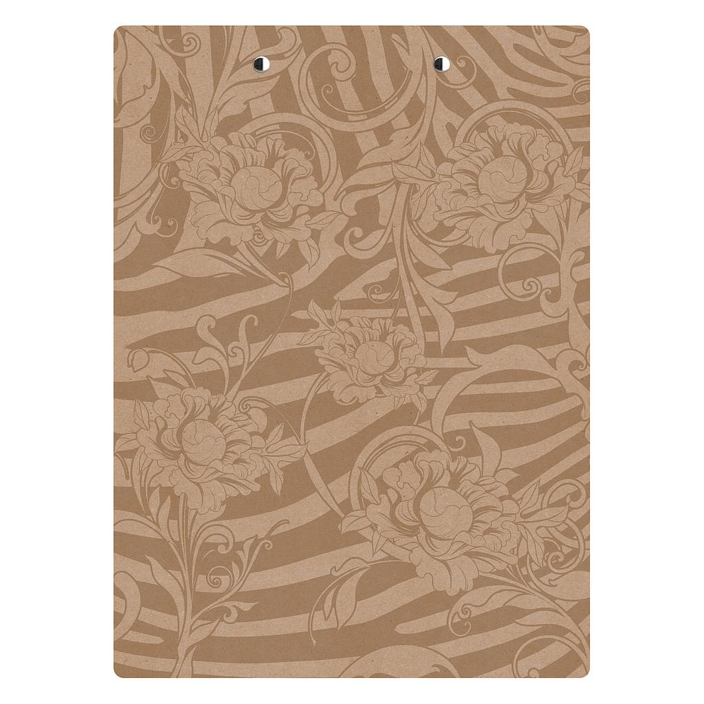 Letter Size 8.5 x 11 Patterned MDF Clipboard