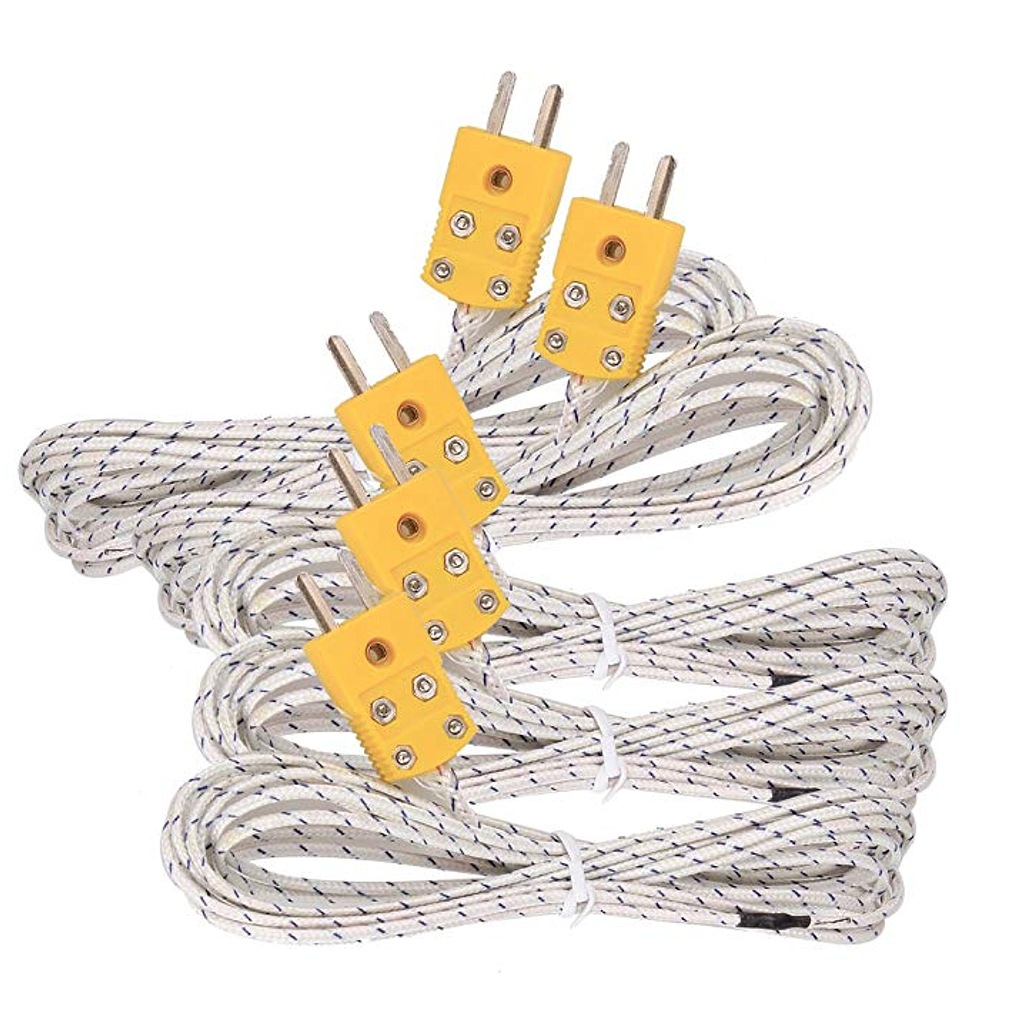 5pcs 3M K Type Mini-Connector Thermocouple Temperature Probe Sensor Measure Range -50~700°C