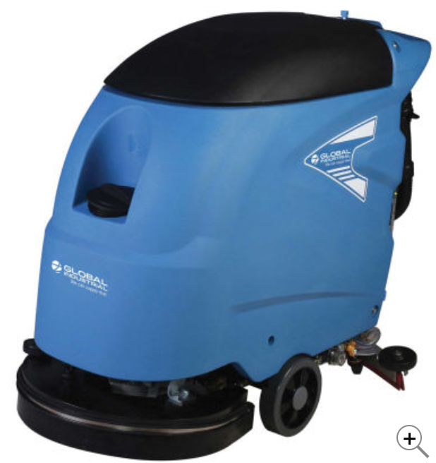 Global Industrial™ Electric Walk-Behind Auto Floor Scrubber, 18&quot; Cleaning Path