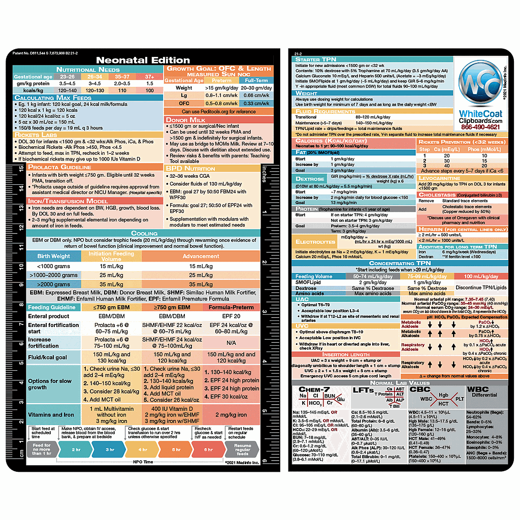 WhiteCoat Clipboard Neonatal Label