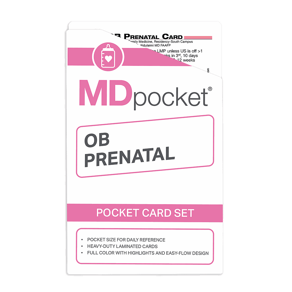 OB Prenatal Pocket Card