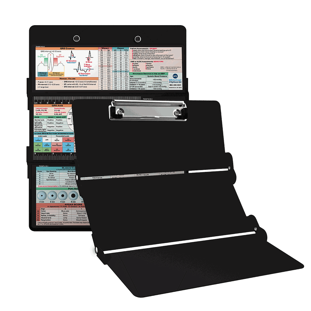 WhiteCoat Clipboard® Trifold - EMT Edition