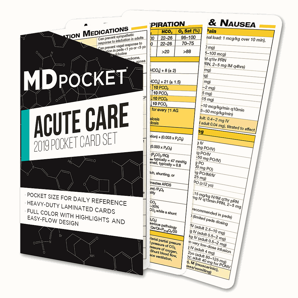 Acute &amp; Critical Care Cards