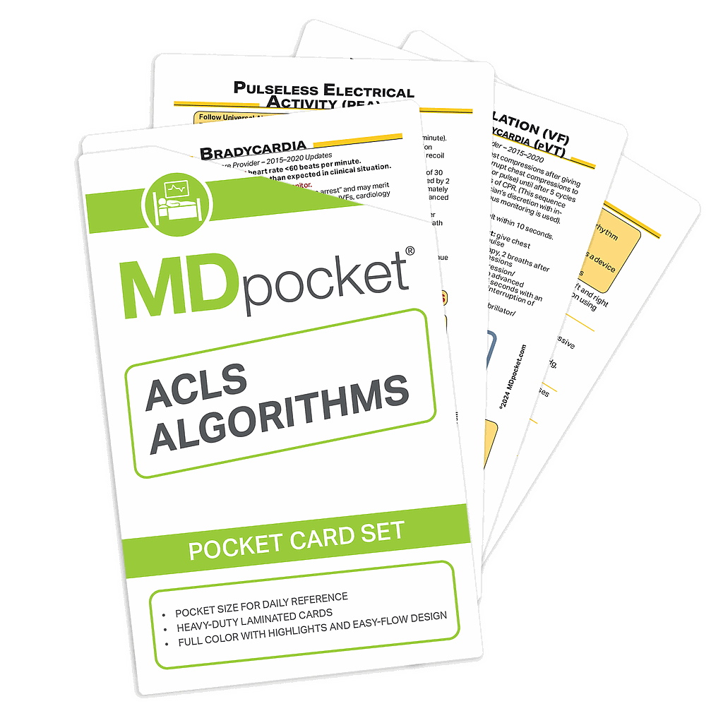 ACLS Reference Card Set