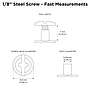 1/8" Steel Chicago Screw (Large)