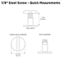 1/8" Steel Screw-in Rivet (Small)